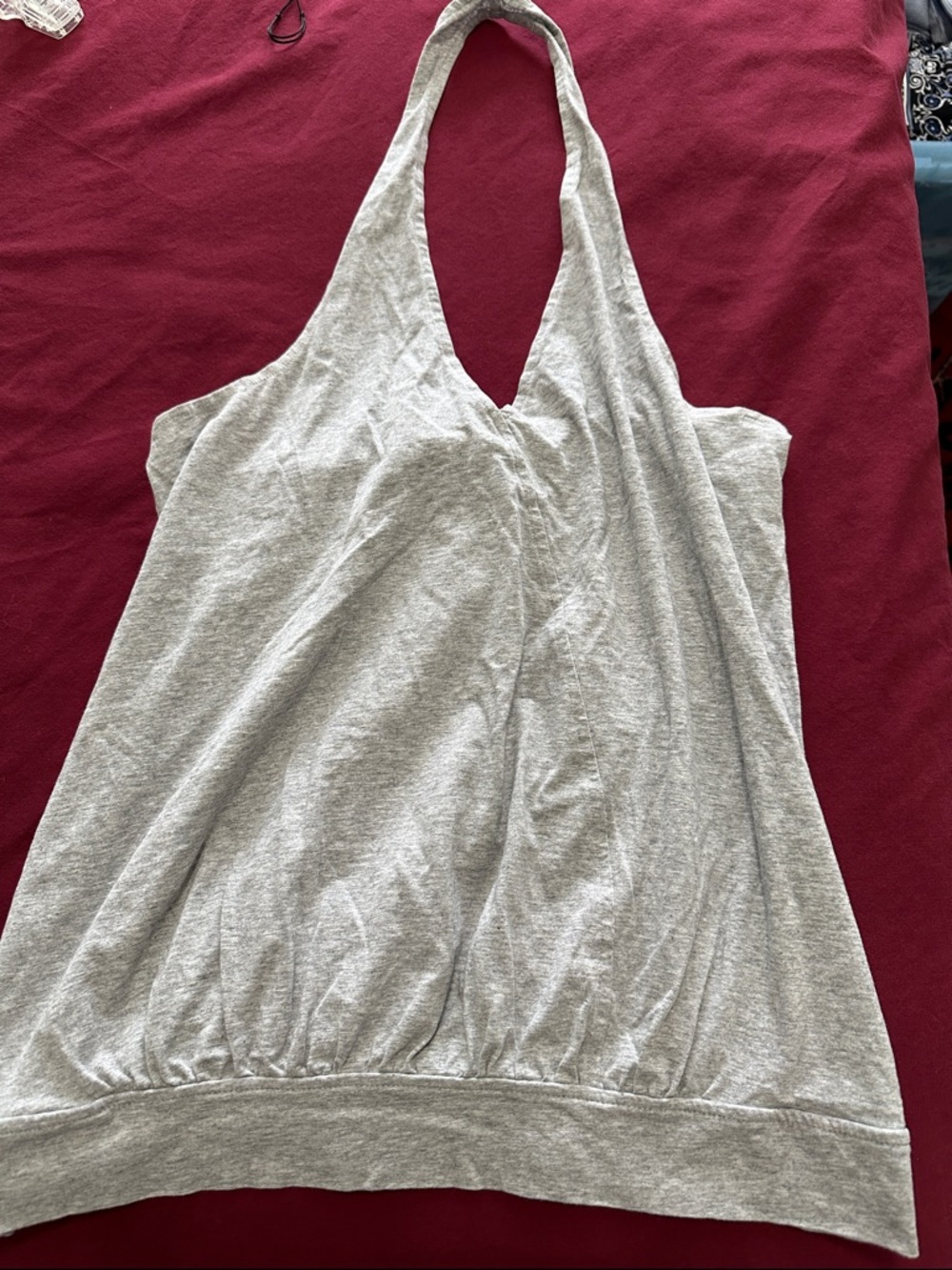 Sundance Light Gray Halter Tank Top